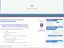 Tablet Screenshot of orl-hopital-lariboisiere.com